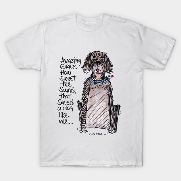 Amazing Grace Dog T-Shirt by Emerson